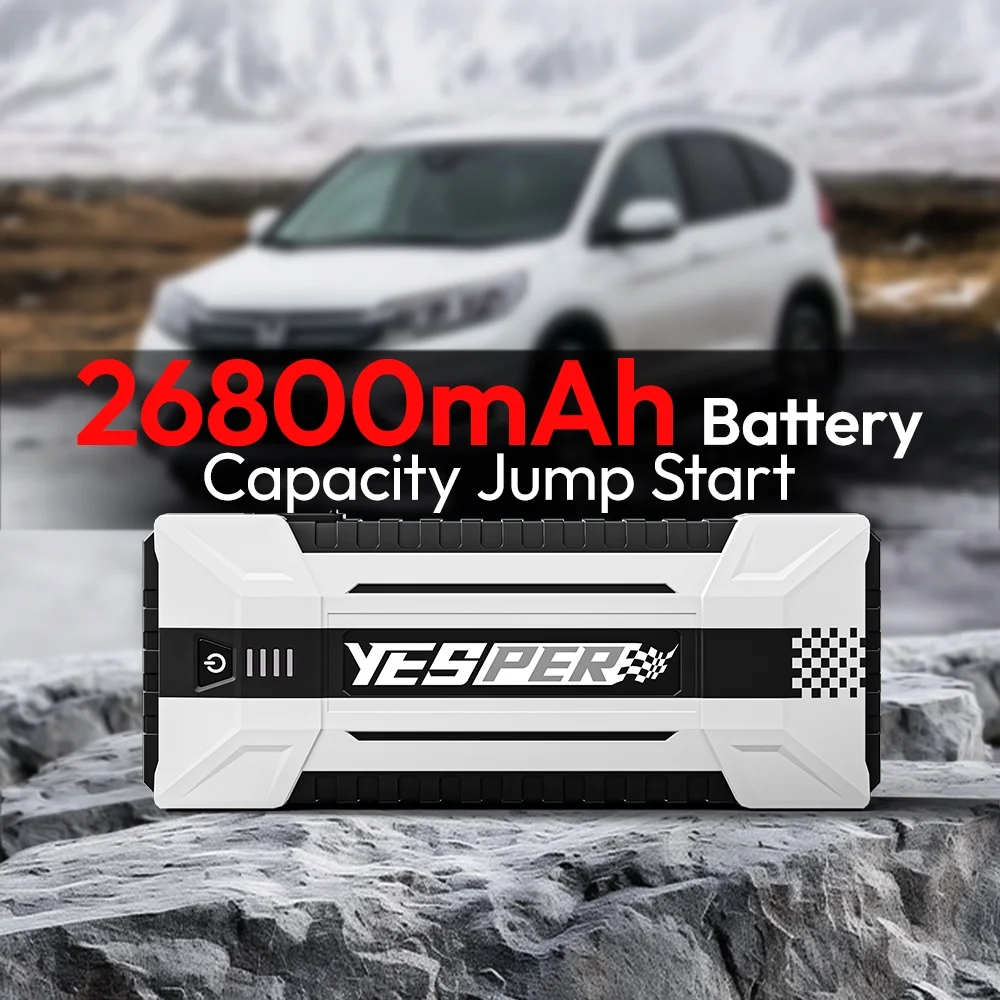 YESPER Car Jump Box ,4120A Peak Jump Box Starter For Car,ALL Gas and Up to 10.0L Diesel Engine, Powerful 12V Jump Pack With Power Bank/Quick Charge/LED Light YESPER