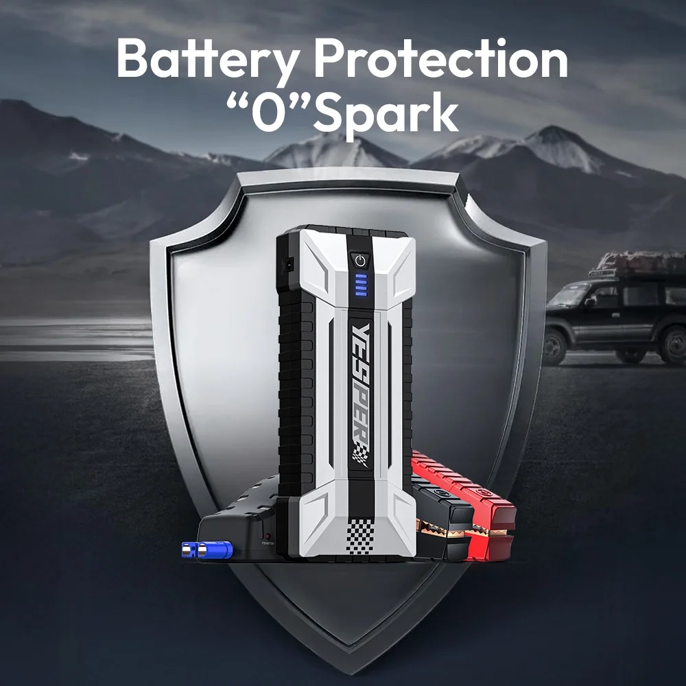 YESPER Car Jump Box ,4120A Peak Jump Box Starter For Car,ALL Gas and Up to 10.0L Diesel Engine, Powerful 12V Jump Pack With Power Bank/Quick Charge/LED Light YESPER